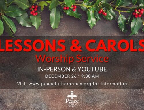 Worship Service – Sunday December 26, 2021